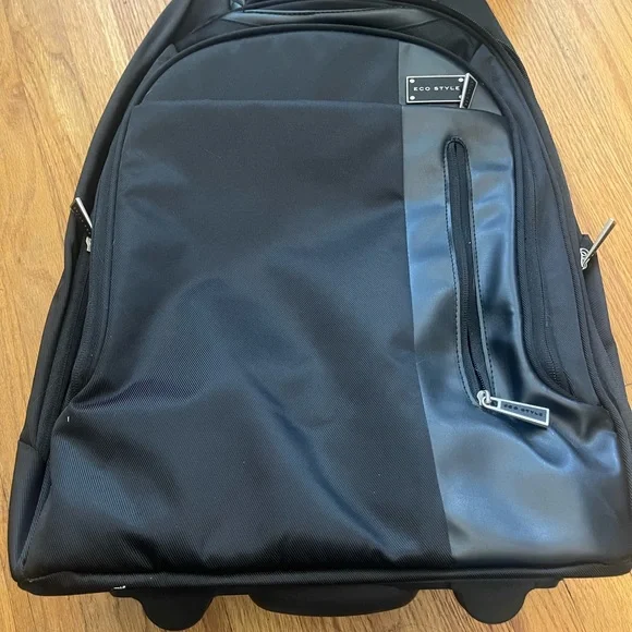 ECO style Black Rolling Laptop/Travel Bag